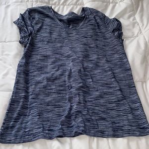 stretchy workout T-shirt.